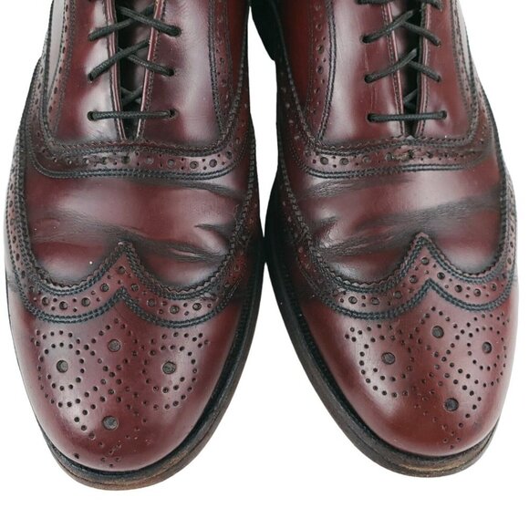 Florsheim Royal Imperial Burgundy Red Wingtip Brogue Dress Shoes Est. Size 8.5 D main image 9